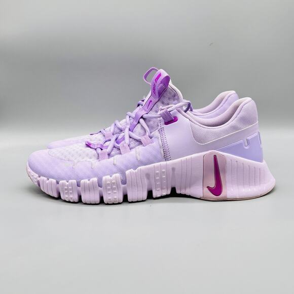Nike Shoes Womens 11.5 Purple Free Metcon 5 Lace Up Training Athletic Sneakers - Picture 4 of 10